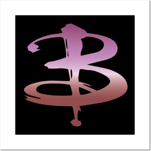 B Logo Lesbian Pride Posters and Art